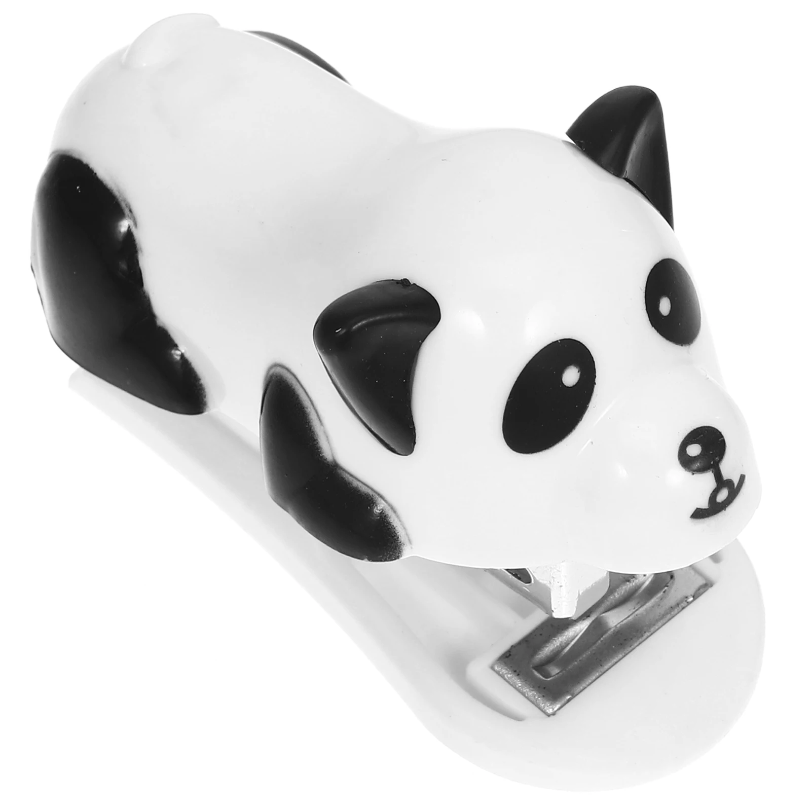Handheld Mini Stapler Panda Design Compact Plastic Office Cartoon Stationery Portable Desk Aesthetic Small Manual Student Use