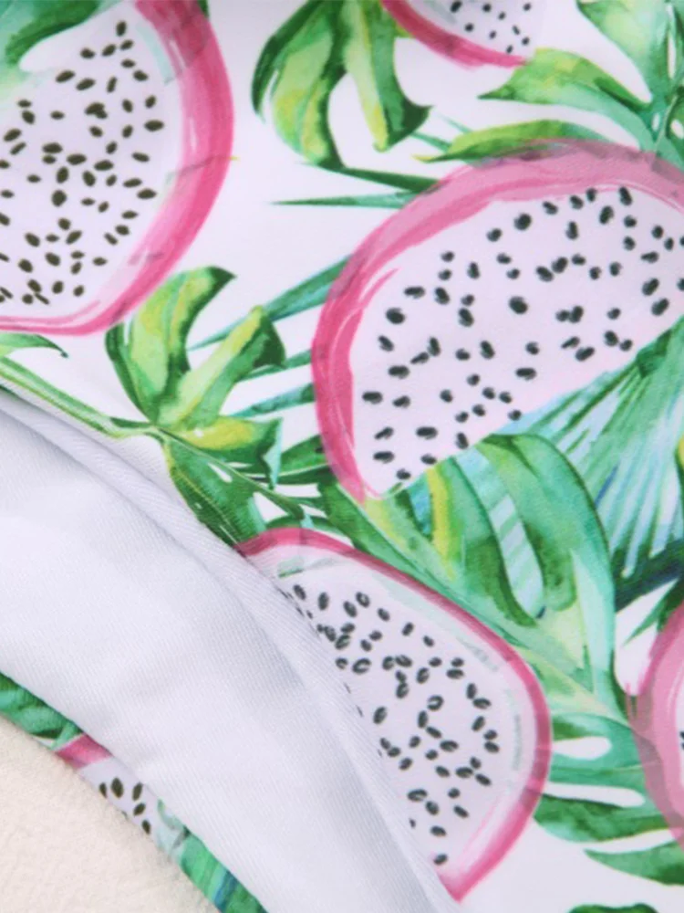 Miyouj 프린트 수영복 여성용, 섹시한 비키니, 붕대 수영복, 로우 웨이스트 비치웨어, 투피스 수트, 삼각형 비치웨어, 2024 비키니