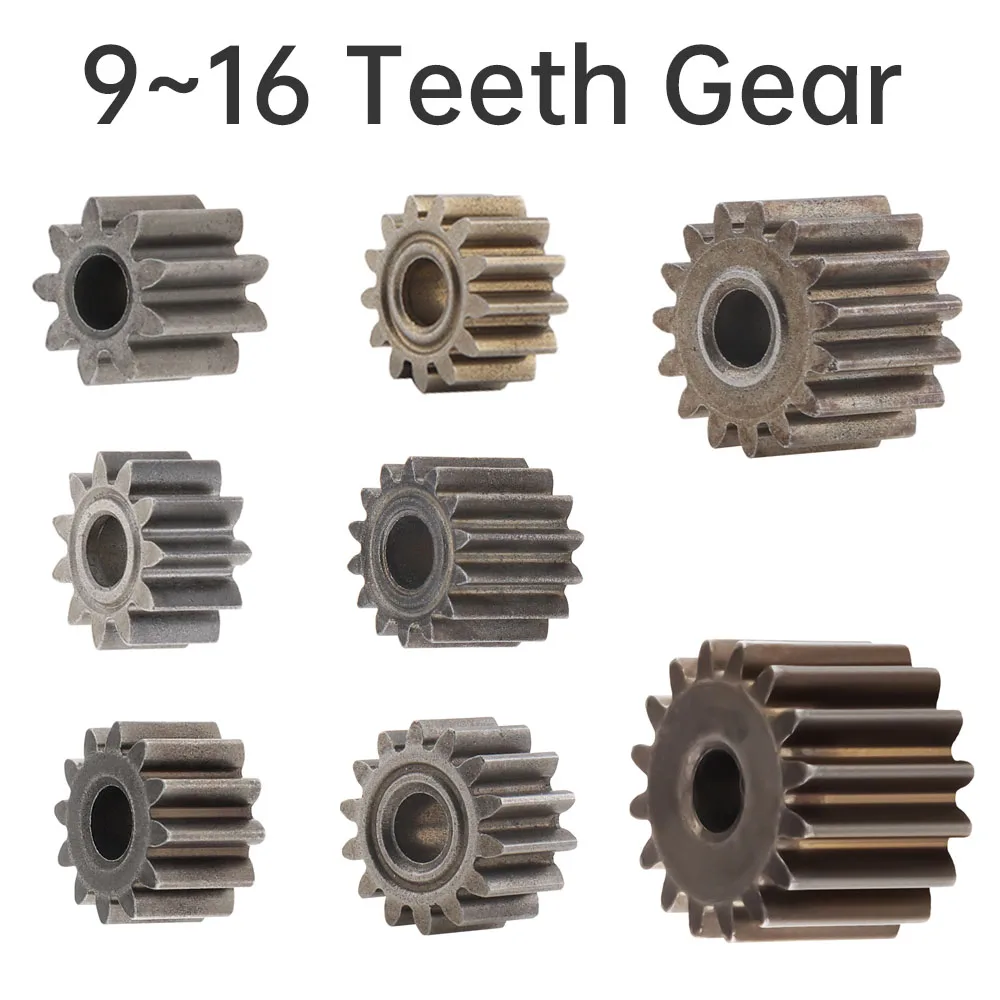 

9/11/12/14/15/16 Teeth Electric Motor Metal Gear Replaceable Electric Drill Micro Motor Gear for RS550 DC Motor