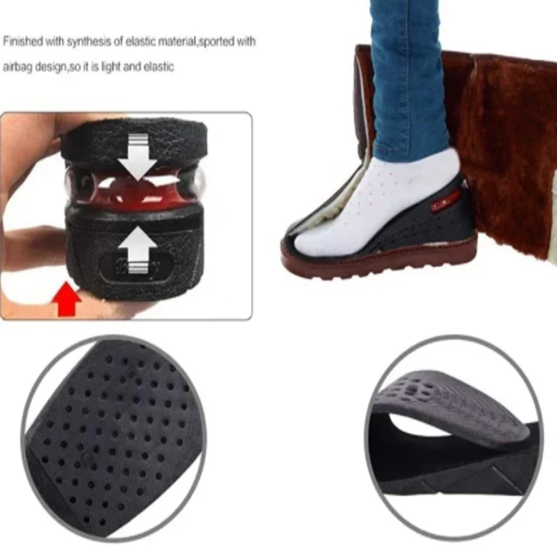 Height Increase Insoles Air Cushion Elevator Shoe Insole Lifts Kits Inserts for Men Women Taller Insoles 3-9cm Variable Height