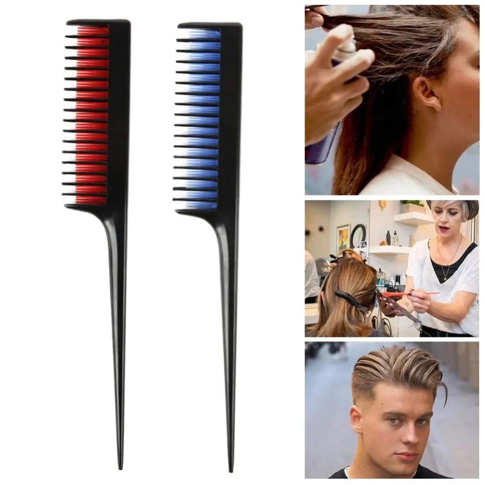 

1pc Hair Comb Triple Teasing Comb Fine Styling Detangling Brush Comb Back Coming Hairdressing Combs Barber Accessories