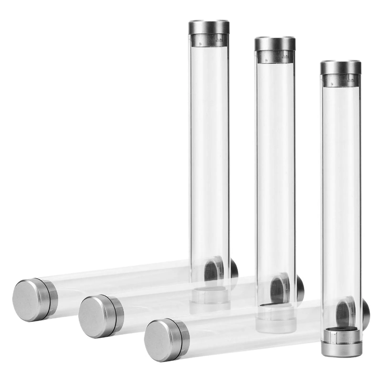 

6Pcs Transparent Pen Storage Box Acrylic Pencil Case Clear Pen Holder for Gifts and Stationery Empty Pencil Case