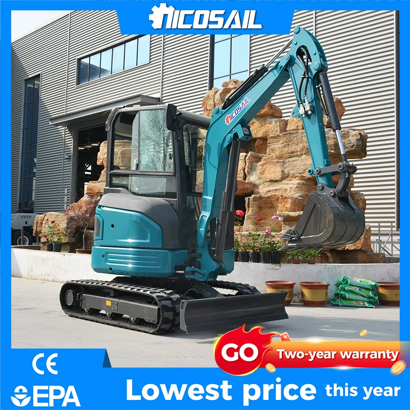 

Nicosail OKW35E Mini Excavator 2880kg Kubota Engine Hydraulic Digger Customizable for Sale