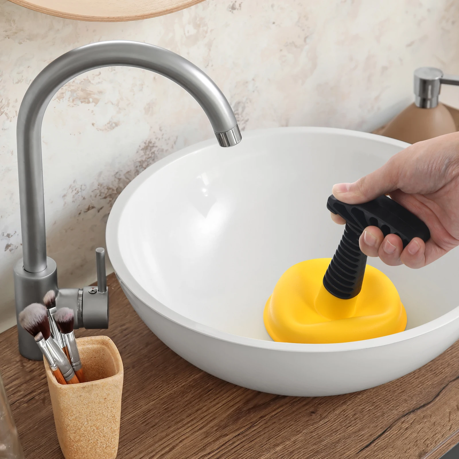 

2pcs Toilet Heavy Duty Sink Unclogger Long Handle Ergonomic Design Pipe Cleaner for Home Office Hotel