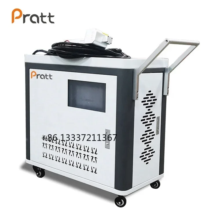 Pratt cnc 1000W Paint  Rust Removing Pulse  Cleaning Machine For Mold Surface Cleaning