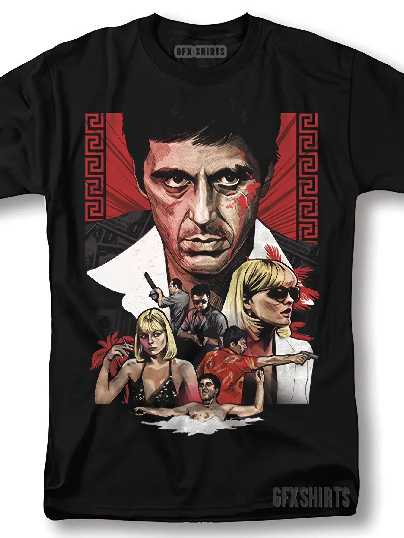 Лицо со шрамом, постер Аль Пачино, классическая футболка с рисунком фильма, мужские оригинальные подарки, кавайная одежда, кавайная одежда, футбол