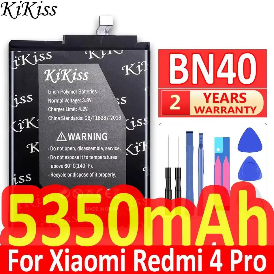 

Premium Replacement Mobile Phone Battery BN40 5350Mah For Xiaomi Redmi 4 Pro Prime 3G Ram 32G Rom Edition