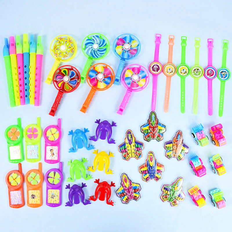 54Pcs Kids Party Favor Toys Assortment Cartoon Funny Toy Gift Baby Birthday Party Present Souvenir Giftaway Pack Carnival Prizes