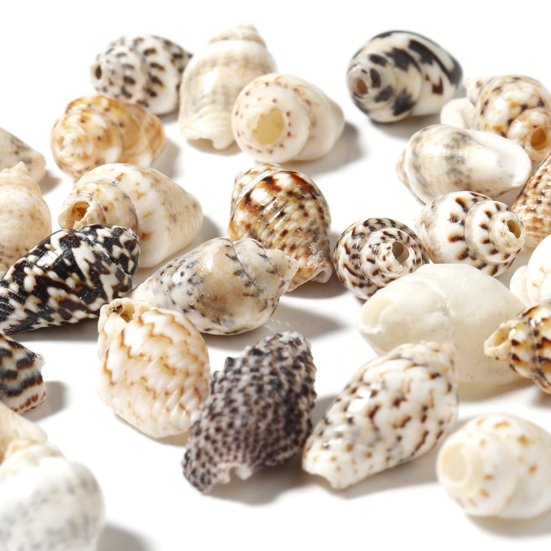 30g/lot 7-12mm Flower Snail Shell Beads Loose Spacer Bead For DIY Jewelry Making Charm Bracelet Necklace Keychain Accessories