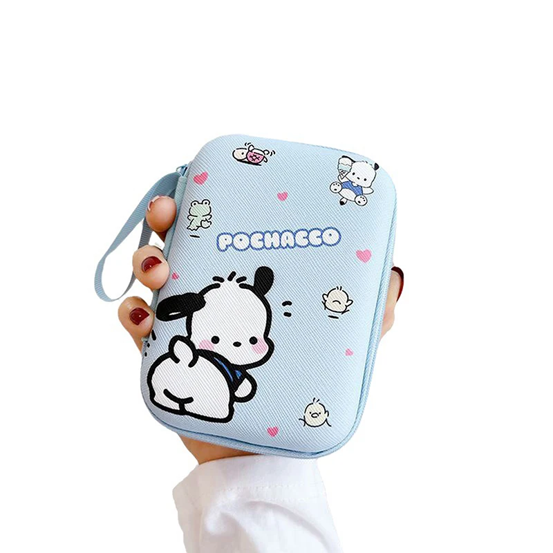 Sanrio Data Cable Storage Bag Mobile Phone Charger Portable Storage Bag Earphone USB Drive CCD Camera Bag Storage Bag Zipper Bag