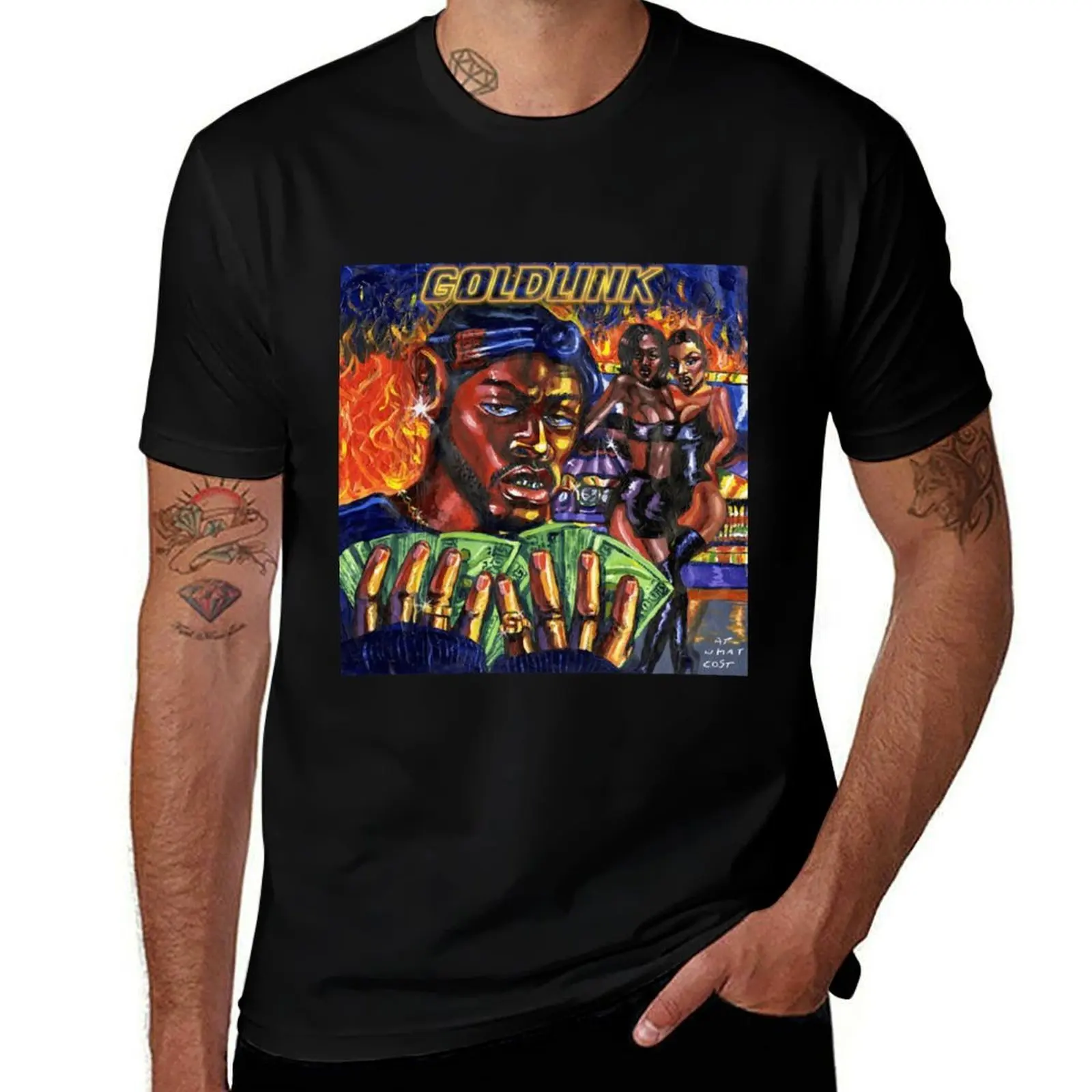 

At What Cost Goldlink Essential T-Shirt Blouse quick-drying vintage anime shirt basketball graphic tees t shirts for men