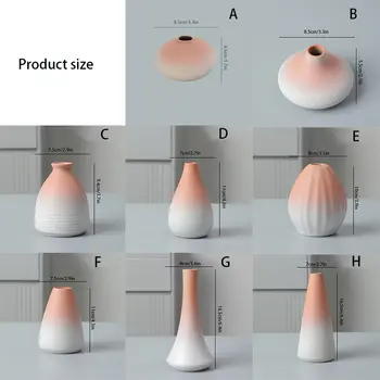 日式木燒陶花瓶,手工禪意陶瓷乾花盆,侘寂家居裝飾擺件,不對稱設計 8 最佳銷售 日本花瓶 - №4