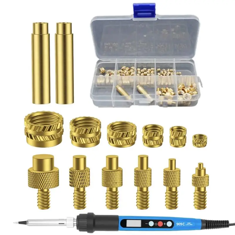 

Solder Tips Threaded Inserts Set Precision Multifunctional Soldering Tips Kit For Industry Home Commercial Repair