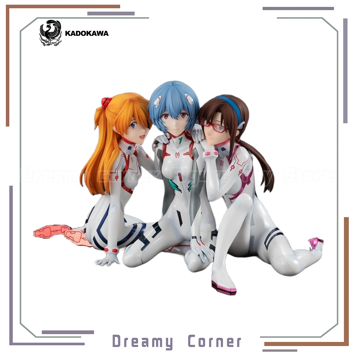 

【В наличии】Наше сокровище KADOKAWA KDcolle EVA ASUKA REI MARI Newtype Cover Ver 1/8 Масштабная фигурка с орнаментом Модель