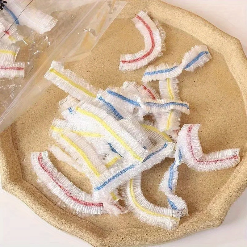 100pcs Wrap Disposable Food Cover,Elastic Food Bowl Protective Covers,Fruit Fresh-keeping Plastic Bag,Fruit Vegetable Cover image 6