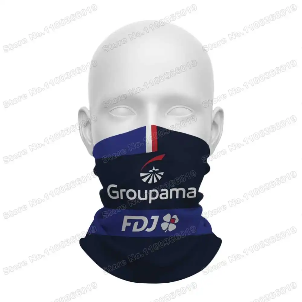 2024 FDJ Cycling Neck Warmer France Team Face Bandana Mask Cover Multifunctional HEADWEAR Riding Magic Scarf Outdoor Headbands