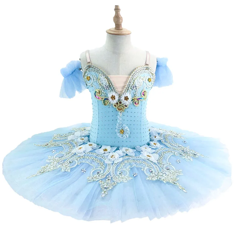 Ballet Dance Costumes For Breadcrumb Fairy Sleeping Beauty/Stiff Tulle Pre-Professional Peach Sugar Baile Dance Pancake Tutu