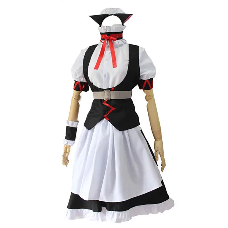 فستان خادمة أنيمي فارس نيان نيان كوسبلاي لحفلات الهالوين للفتيات مجموعة كاملة أزياء 110