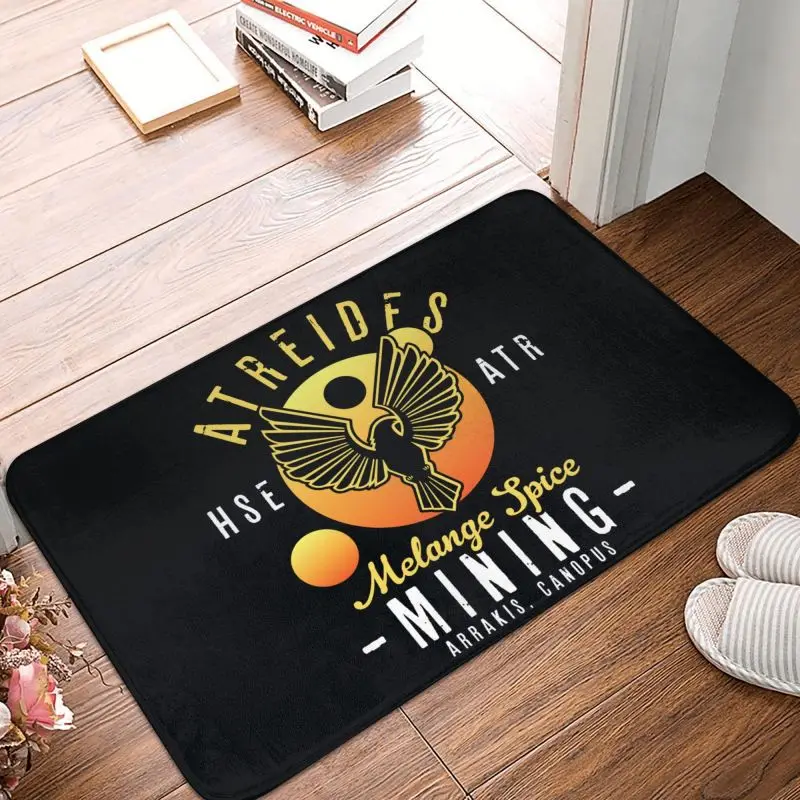 Dune Atreides Melange Spice Mining Front Door Mat Indoor  Science Fiction Sci Fi Movie Doormat Garage Entrance Rug Carpet