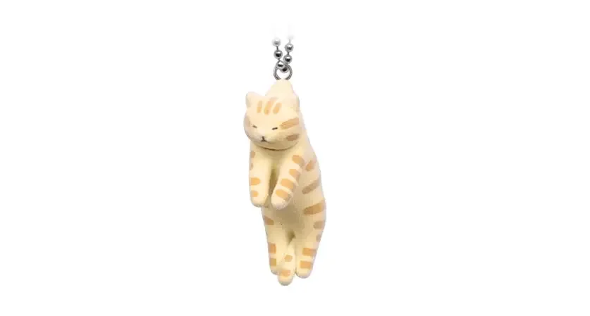 Qualia-Kapselspielzeug Tsumada Neko 3, Maskottchen, flockige Prise, Katzen-Kugelkette, süßes, fleckiges, zweifarbiges, exotisches Kurzhaar-Tonkinese-Kätzchen