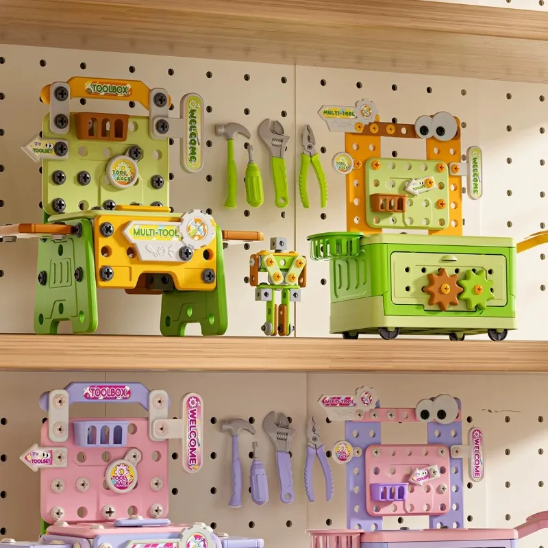 Trapano Elettrico Giocattolo per Bambini, Set di Attrezzi per Riparazioni con Cacciavite, Regalo per Bambini di 1 2 3 Anni, Gioco Multifunzionale per Sviluppare Abilità Manuali