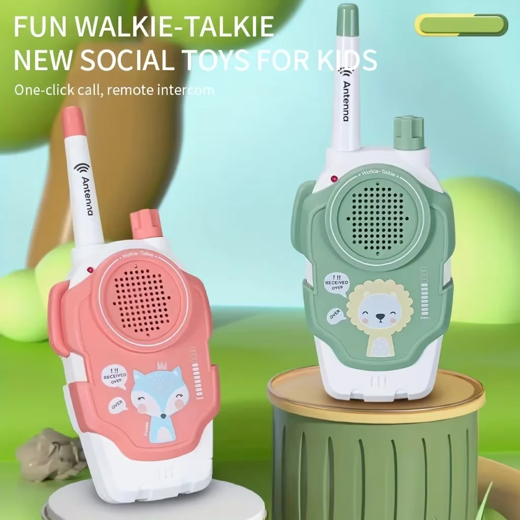 Mini-Walkie-Talkie-Spielzeug für Kinder (2er-Pack), kabellose Kommunikation für die Entwicklung der Eltern-Kind-Interaktion, Grifffähigkeit