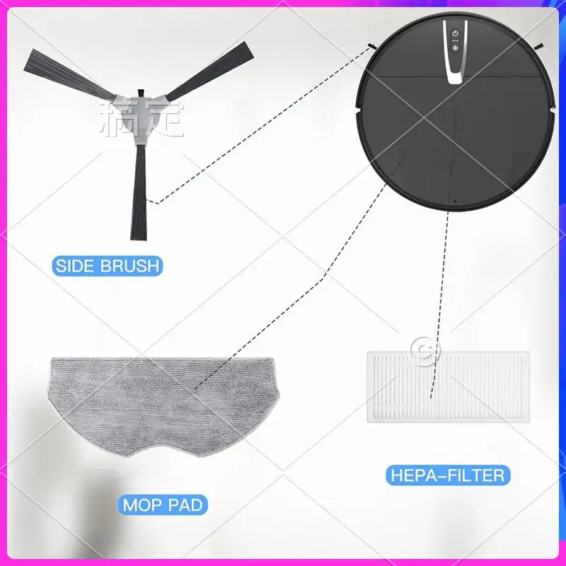 

AU-Accessory Kits For ROPVACNIC S1, For Tipdiy G90, For Betboyles V75S, For VIPSUN Z1 Robot Vacuum Cleaner Replacement Parts