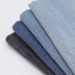 Blue Pure Cotton Hand Brush Distressed Texture Washed Denim Fabric Fabric Clothing Fabric Handmade Diy Clothes Fabric