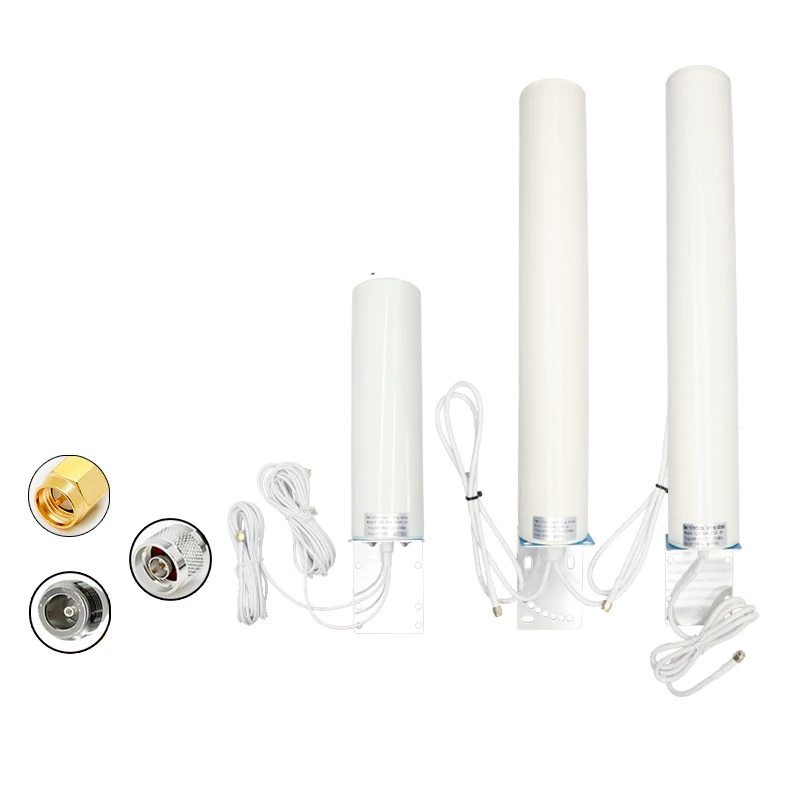 

GSM/2G/3G/4G/LTE/5G omnidirectional barrel antenna outdoor waterproof signal amplification antenna N SMA male female connector