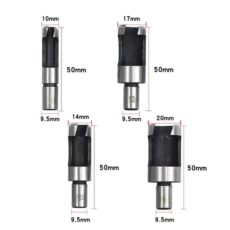 15 قطعة مقبض دائري برميل/مخلب نوع سدادة خشبية الحفر ، مثقاب غاطسة ، فتاحة ثقب النجارة التوسيع مثقاب الخشب إزالة والقطع