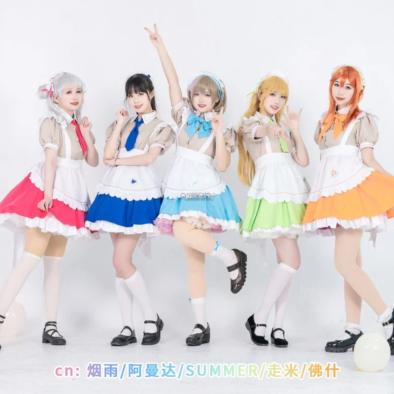 LoveLive!Superstar!! Tang Keke/Shibuya Kanon/Hazuki Ren Cosplay Costume Halloween Role Play Dress Lolita Lovely Women