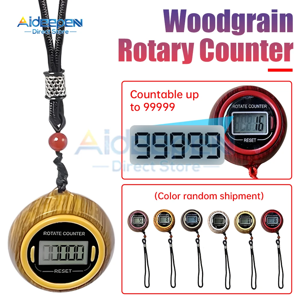 Hand Counter Portable Digital Beads Counter LCD Digital Electronic Tally Toy Electronic Counter easy resettable Random Color