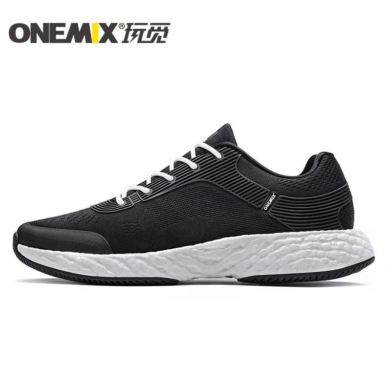 ONEMIX Men Running Shoes Marathon React Breatahble Running Shoes Athletic Trainers Sports Shoes Outdoor Women Walking Sneakers