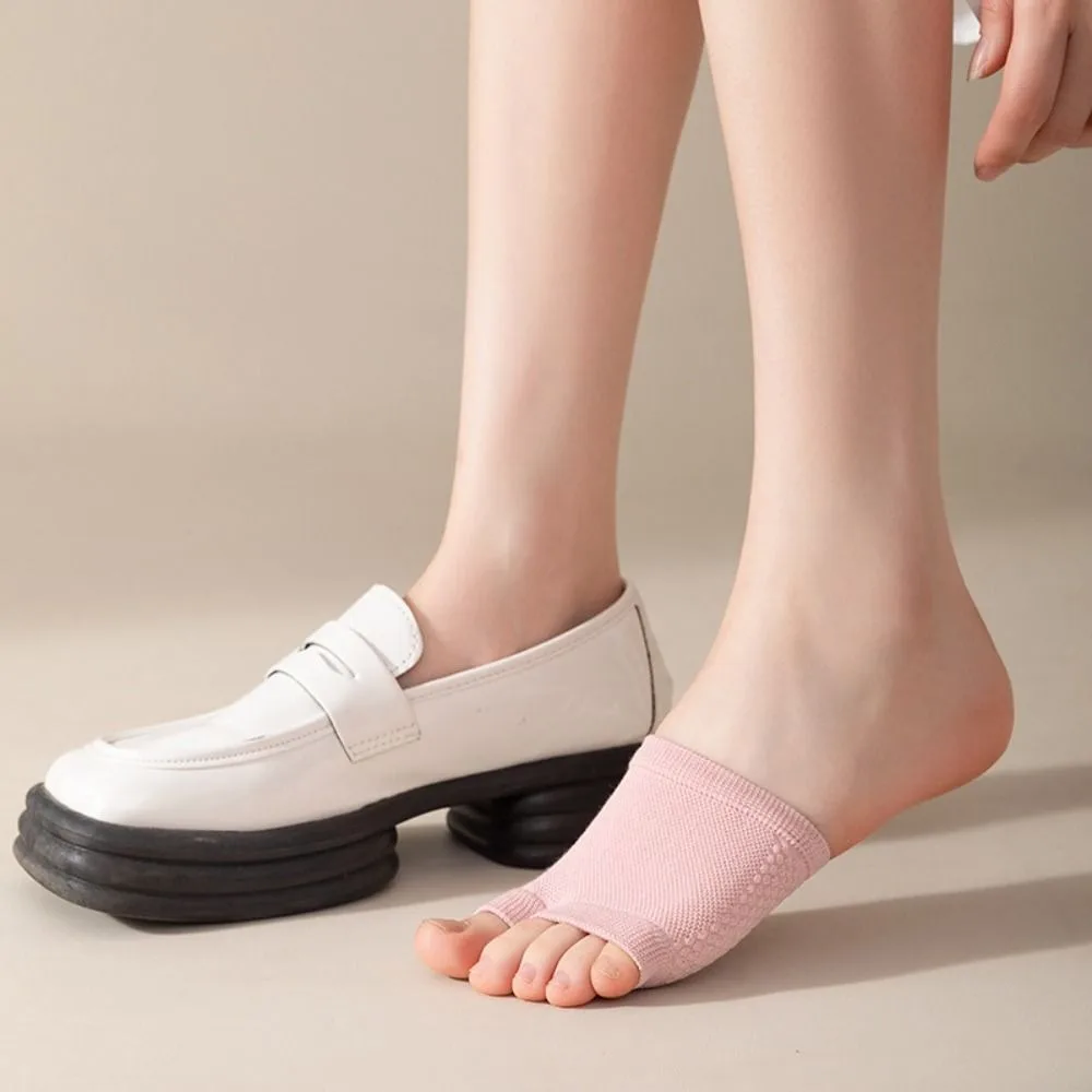 Kaus Kaki Kaki Depan Elastis Kasual Kaus Kaki Setengah Kaki Tak Terlihat Lembut Kaus Kaki Katun Kaus Kaki Jari Kaki Belah Musim Panas