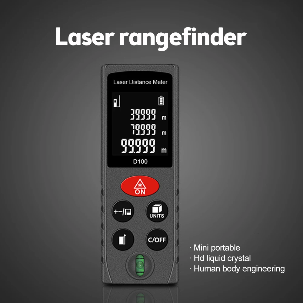 Mini Laser Distance Meter 40M/60M/80M/100M Infrared Rangefinder Laser Tape Range Finder Build Measure Device Ruler Test Tool