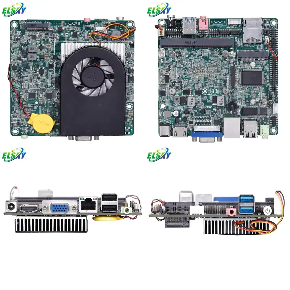 

Nano-ITX Motherboard for Core i5-7267U Dual Core 3.1GHz CPU DDR4 16GB RAM M.2 1TB SSD Mini PC Industrial Embedded Board