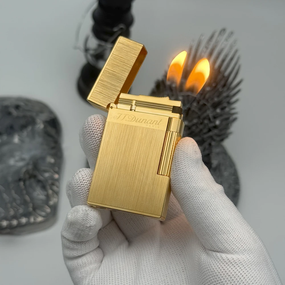 

Роскошная газовая зажигалка с двойным пламенем, громкий звук, бутан, многоразовый мемориальный инструмент для курения, подарок для курения, ограниченная серия, мужской подарок