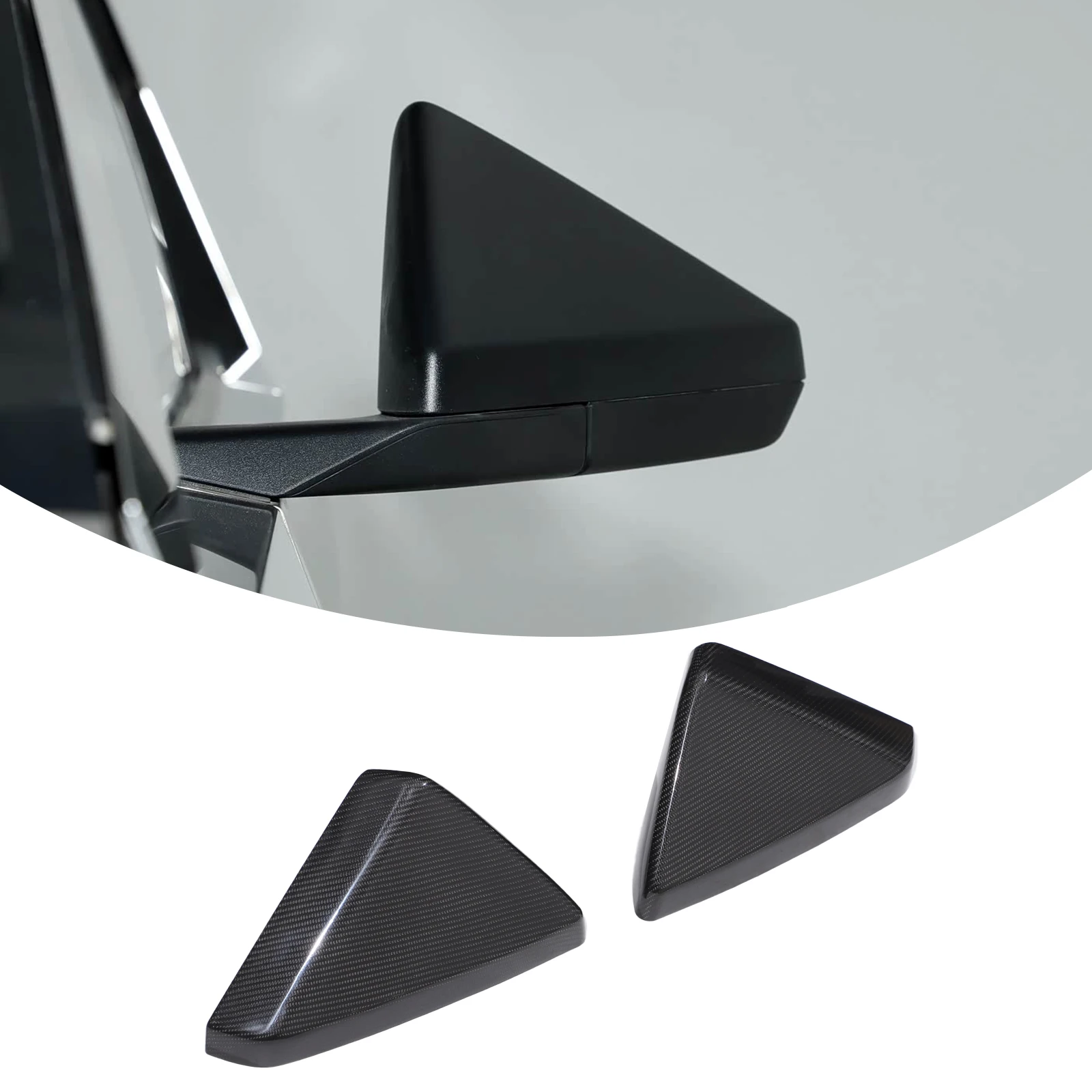 Real carbon fiber For Tesla Cybertruck 2024+ Car Exterior Rearview Mirror Cover Reverse Mirror Protection Cover Accessories