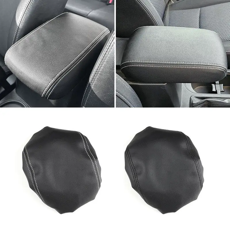 Microfiber Leather Armrest Cover For Subaru Forester 2013 2014 2015 2016 2017 2018 Car Center Console Lid Armrest Box Cover Trim