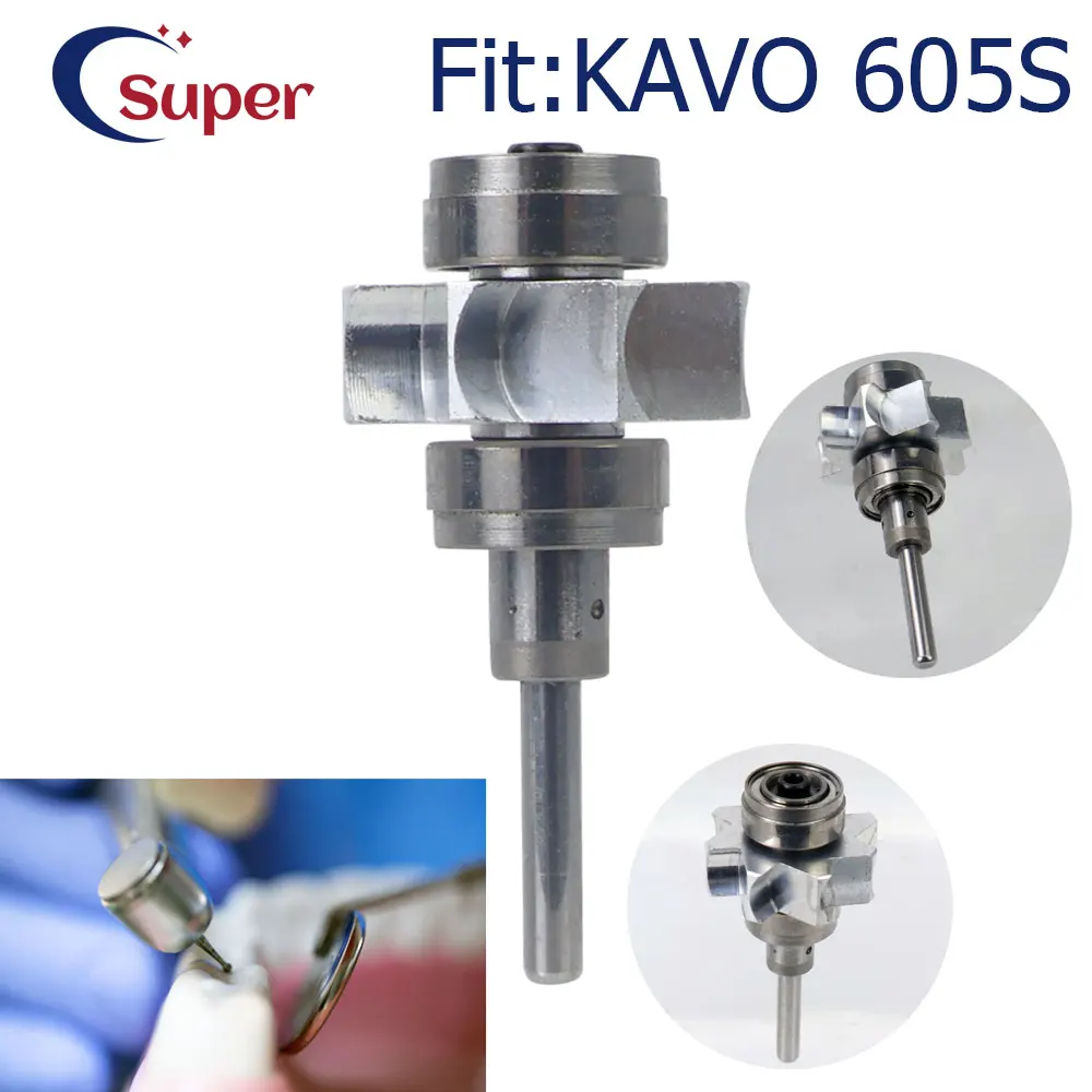 

Dental High Speed Handpiece Rotor Air Turbine Ceramic Bearing Cartridge Fit kavo 605S Push Button head dentistry spare parts