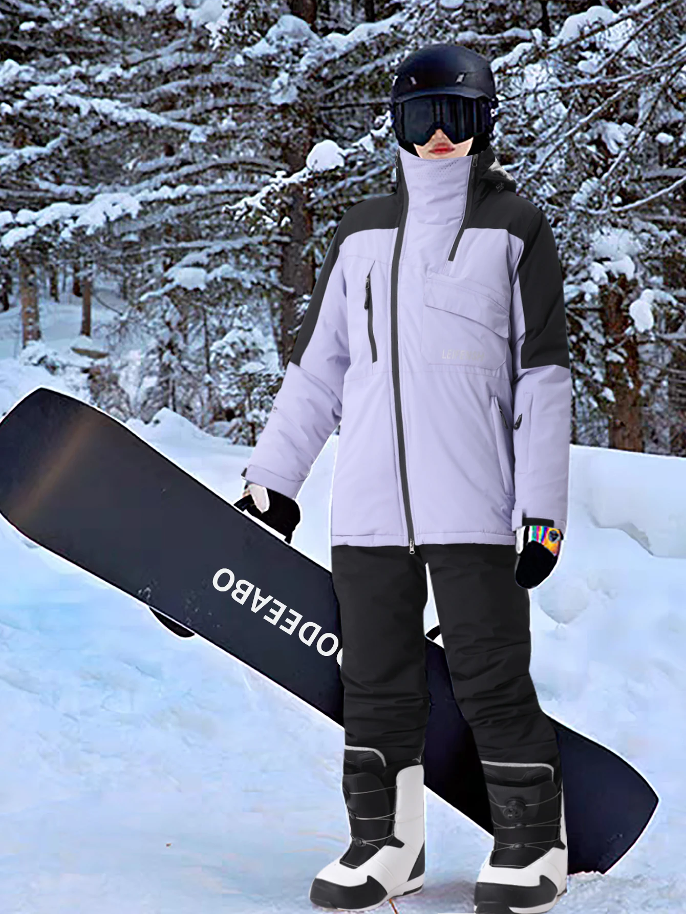 1 Set Sports & Outdoor Supplies Outdoor Casual Winter Sports Skiing Supplies Clothing Men Ski Suit Men Ski Set Top+Bottoms Hx382