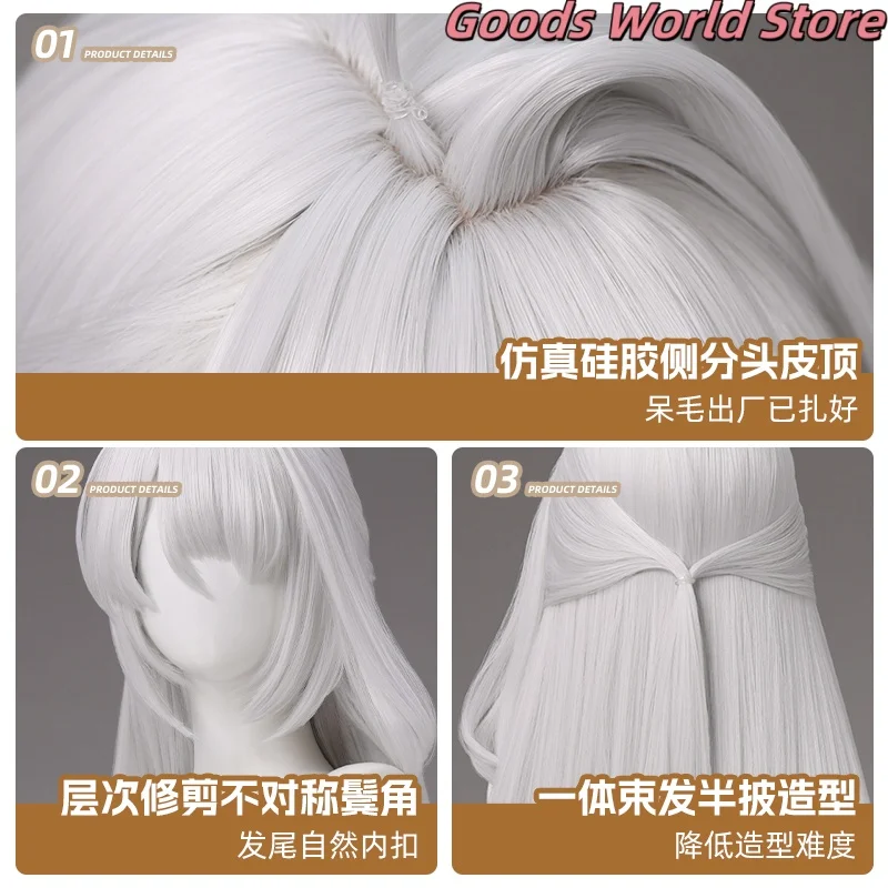 Yixuan شعر مستعار تأثيري تأثيري حلي اكسسوارات Mihoyo أنيمي لعبة ZZZ Zenless منطقة صفر هالوين حفلة Yixuan لعب الأدوار شعر مستعار #4