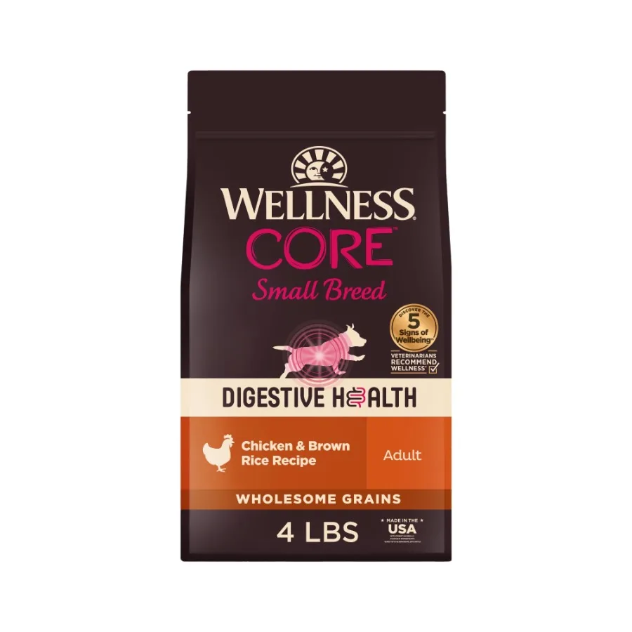 CORE Digestive Health Small Breed Adult Dry Dog Food, Wholesome Grain Kibble, Sensitive Stomach, Natural, High Protein, Chicken