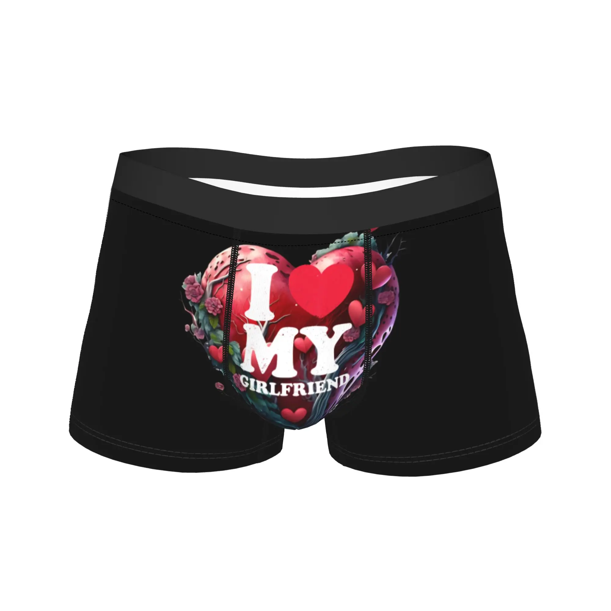 

I Love My Hot Girlfriend I Heart My Hot Girlfriend GF Underwear Classic Panties Boxer Brief For Men Pouch Large Size Boxershorts