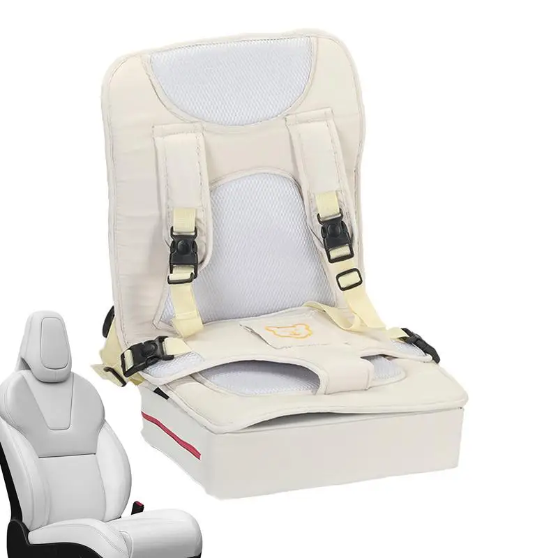 Kids Car Seat Cushion Seat Belt Cushion For Kids Portable Dining Chair Booster Seat Sponge Padded Long-Distance Travel Comfort