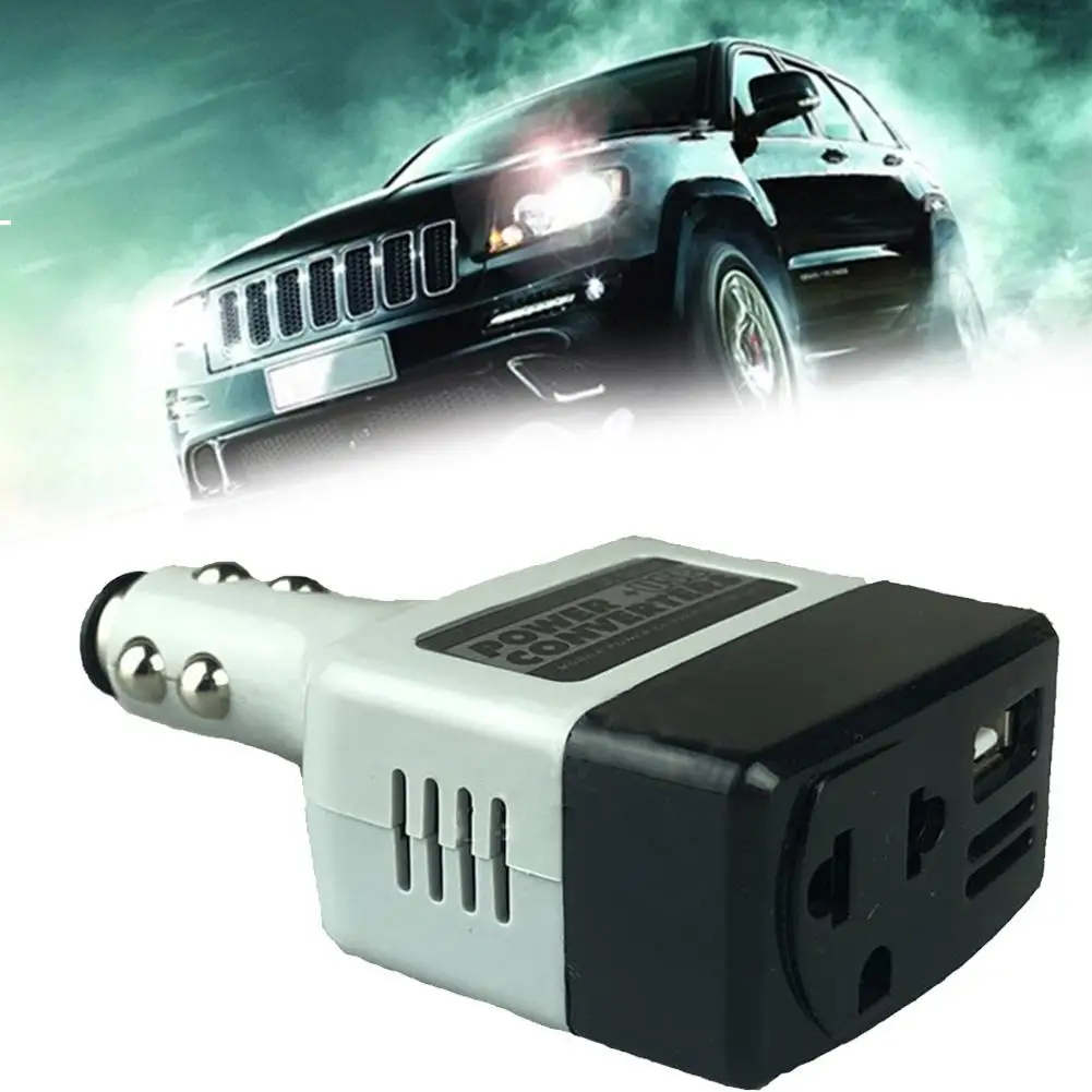 DC 12/24V To AC 220V USB Car Mobile Power Inverter Adapter Auto Car Power Converter Charger Used For All Mobile Phones