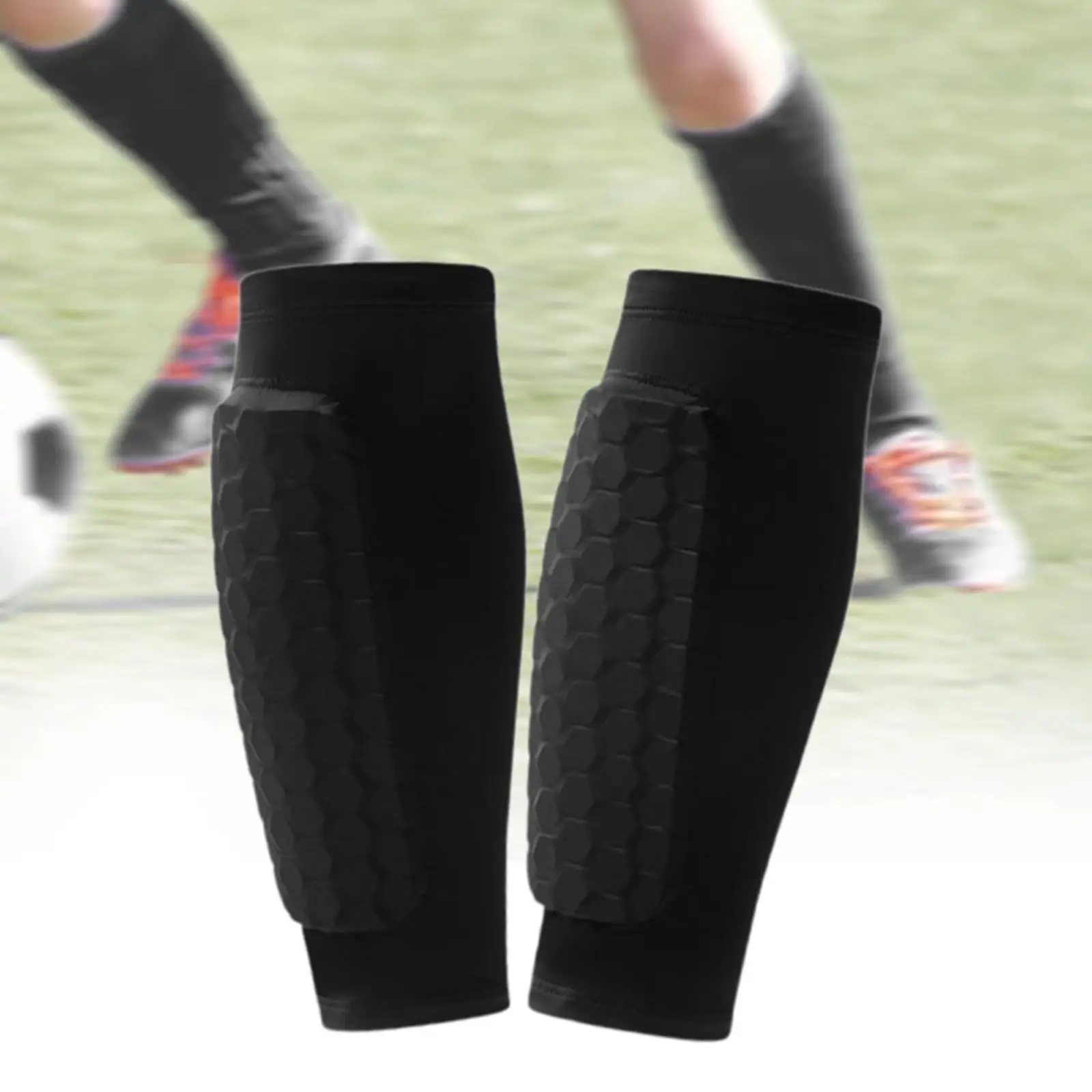 

Soccer Shin Guard Leg Cover Lightweight Soft Shinguards Shin Pads Calf Protection for Tennis Basketball Riding Leisure Sports