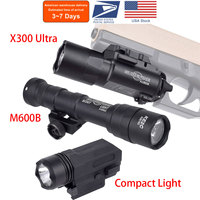 US Warehouse Tactical Weapon Light X300 Ultra Pistol Gun Surefire X300U M300 M600 Airsoft Handgun Scout Flashlight for Glock