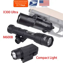 US WarehouseTactical Weapon Light X300 Ultra Pistol Gun Surefire X300U M300 M600 Handgun Scout Flashlight for Glock CZ-75 SP01