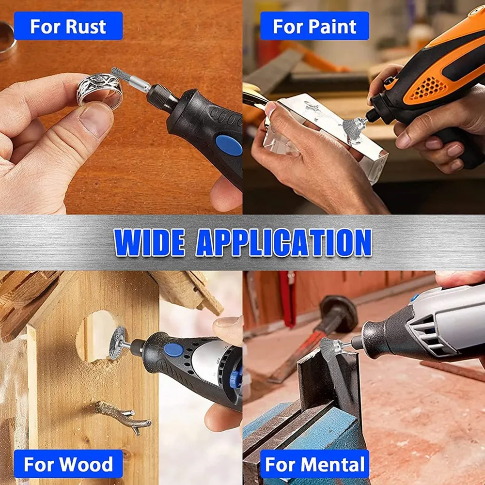 Zestaw szczotek drucianych M12K-47 z mosiądzu, szczotki do polerowania stali nierdzewnej, pełny zestaw do czyszczenia rdzy, szczotka do Dremel